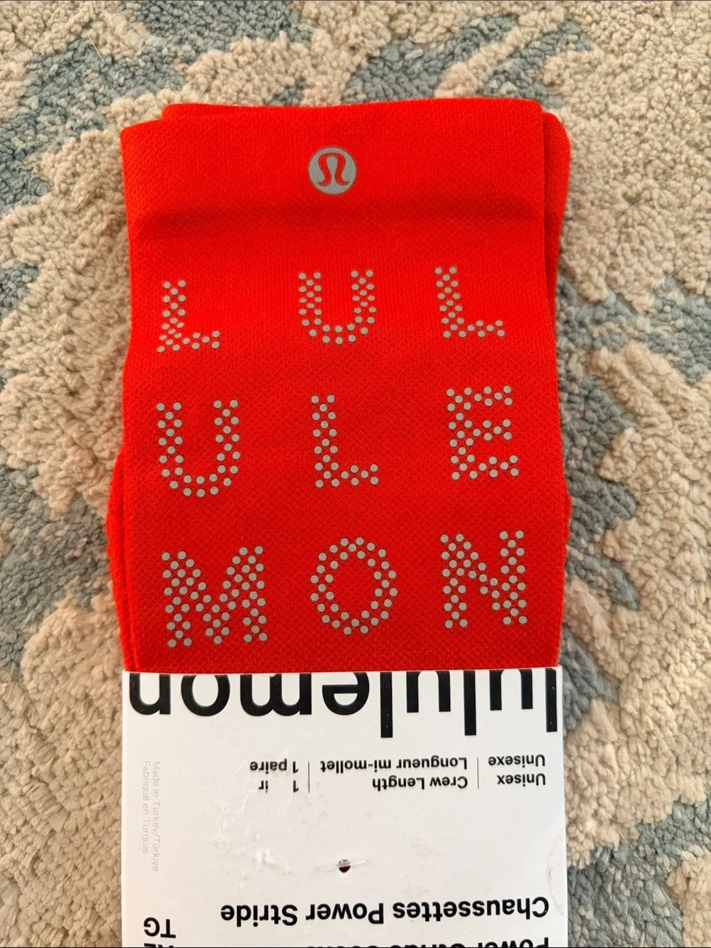 lululemon athletica Power Stride Crew Socks - Red